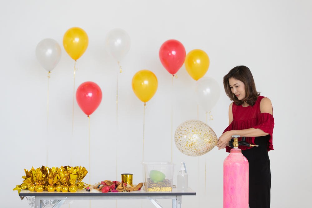 Gas balloons store for party