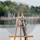45cm / 60cm Custom Text/Personalized CLEAR ACRYLIC Board- PRE-ORDER 1DAY In Advance