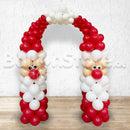 Welcoming Santa Balloon Balloon Arc - Arch 3DAYS NOTICE - Not Possible For Delivery BEST for Entrance, Stage and Photo-Off area