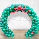 Christmas Wreath Balloon Arc - Arch 3DAYS NOTICE - Not Possible For Delivery BEST for Entrance, Stage and Photo-Off area