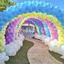 Pastel Rainbow Cloud Balloon PathWay Balloon Arc Set - Arch 3DAYS NOTICE - Not Possible For Delivery BEST for Entrance