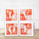 L-O-V-E Party Item Transparent Balloon Decorations Boxes