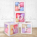 L-O-V-E Party Item Transparent Balloon Decorations Boxes