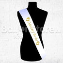 Mommy to Be Sash - PINK With BLACK PRINT