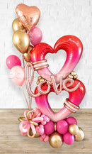 Love You too Open Heart Balloon Arrangement PRE 0RDER 1day