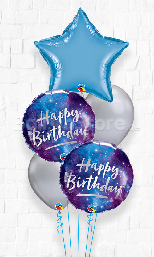 You are a Star Galaxy Birthday Chrome Balloons