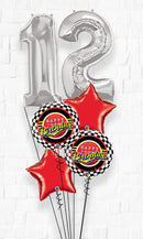 Any Age Satin red & Star Birthday Bouquet With Weight