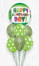 St. Patrick's & Day Dots &amp; Shamrock Orbz Balloon Bouquet