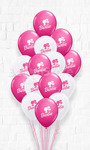 Wildberry White Printed Barbie Latex Balloon Bouquet