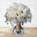 Bride / Wedding Hand Bouquet - Free Groom Brooch