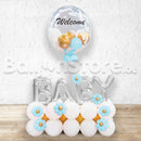 Custom TEXT BABY BOY Newborn Balloon Arrangement