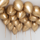 25Pcs Golden Chrome Helium Balloons FOR CEILING