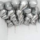 25pcs Silvery Chrome Helium Balloons FOR CEILING