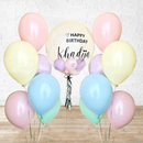 Pastel Custom Text Personalized Bubbles Balloon Bouquet Set B PRE-ORDER 1DAY In Advance