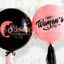 Happy women's Day Set of 2 30inches Custom / Personalized Balloon / Happy Birthday / Any Text if Logo