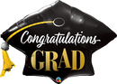 41" Shape Congratulations Grad Cap