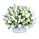 Elegance in White Phalaenopsis & Roses Mixed Flowers Fresh Flower Arrangements