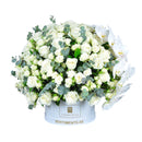 Elegance in White Phalaenopsis & Roses Mixed Flowers Fresh Flower Arrangements