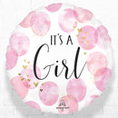 Baby Girl Pink WaterColor Foil Balloons