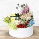 All Occasion Mixed Fresh Flower Arrangement with Patchi Chocolate