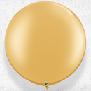 Giant Metallic Gold Color Latex Balloon - Helium Inflated