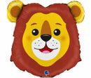 Lovable Lion Head Foil Balloon
