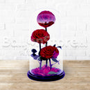 Majestic Love Red Infinity Rose - Long Lasting Forever Rose - 3stem