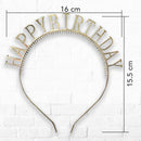 SILVER Happy Birthday Headband – Birthday Party FavorsAccessories