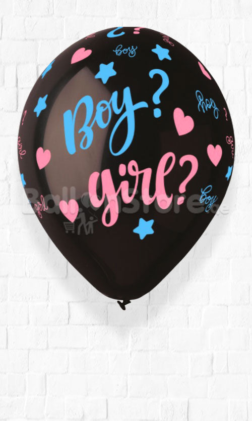13inches Boy or Girl Gender Reveal Latex  Balloon with Confetti Inside