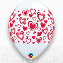 Double Hearts Latex Balloons
