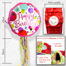 Happy Birthday Pull String Piñata, Polka PINK