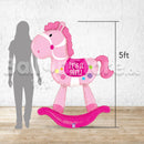 Baby Girl Pony Pre-Standing Foil Balloons