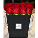 Red Roses in a Box 16pcs - valentines flowers dubai