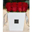 Red Roses in a Box 16pcs - valentines flowers dubai
