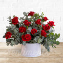 Red Roses Arrangements - valentine fresh flower arrangements