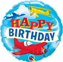 Birthday Airplanes Foil Balloon