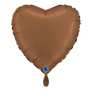 Heart - Satin Chocolate 18inches