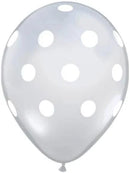 Diamond Clear Polka Dot Balloon