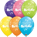 Birthday Streamers & Stars- 6 pcs.