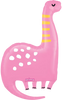 Sweet Pink Brachiosaurus Foil Balloon