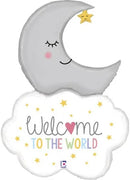 Welcome to the world jumbo foil balloon with weight
