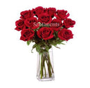 12 Stunning Roses in Vase