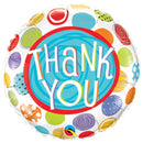 Thank You Balloons Foil Patterned Dots