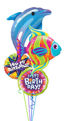 Dolphin & Fish - Ocean Friends Birthday Bouquet