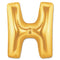 Jumbo Letter H - Metallic Gold