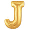 Jumbo Letter J - Metallic Gold