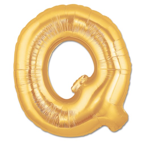 Jumbo Letter Q - Metallic Gold