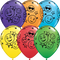 Bright Rainbow Assorted Smiley Stars-6pcs.