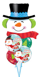 Smilin' Snowman Christmas Bouquet With Weight