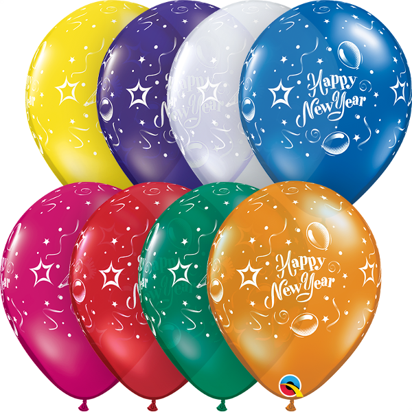 New Year Party Balloons- 8 pcs